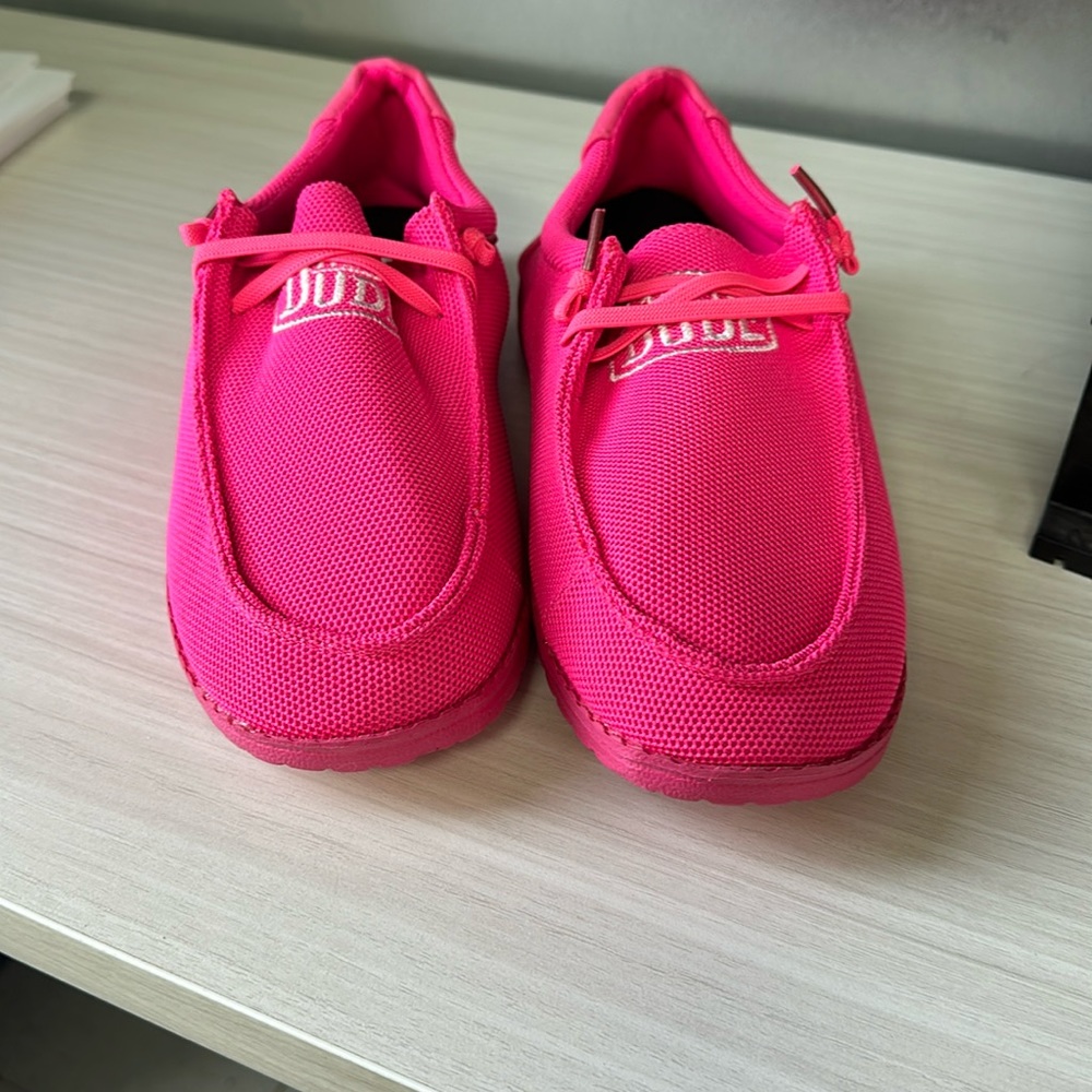 Hey Dude! Neon Pink Hey Dude shoes size 11